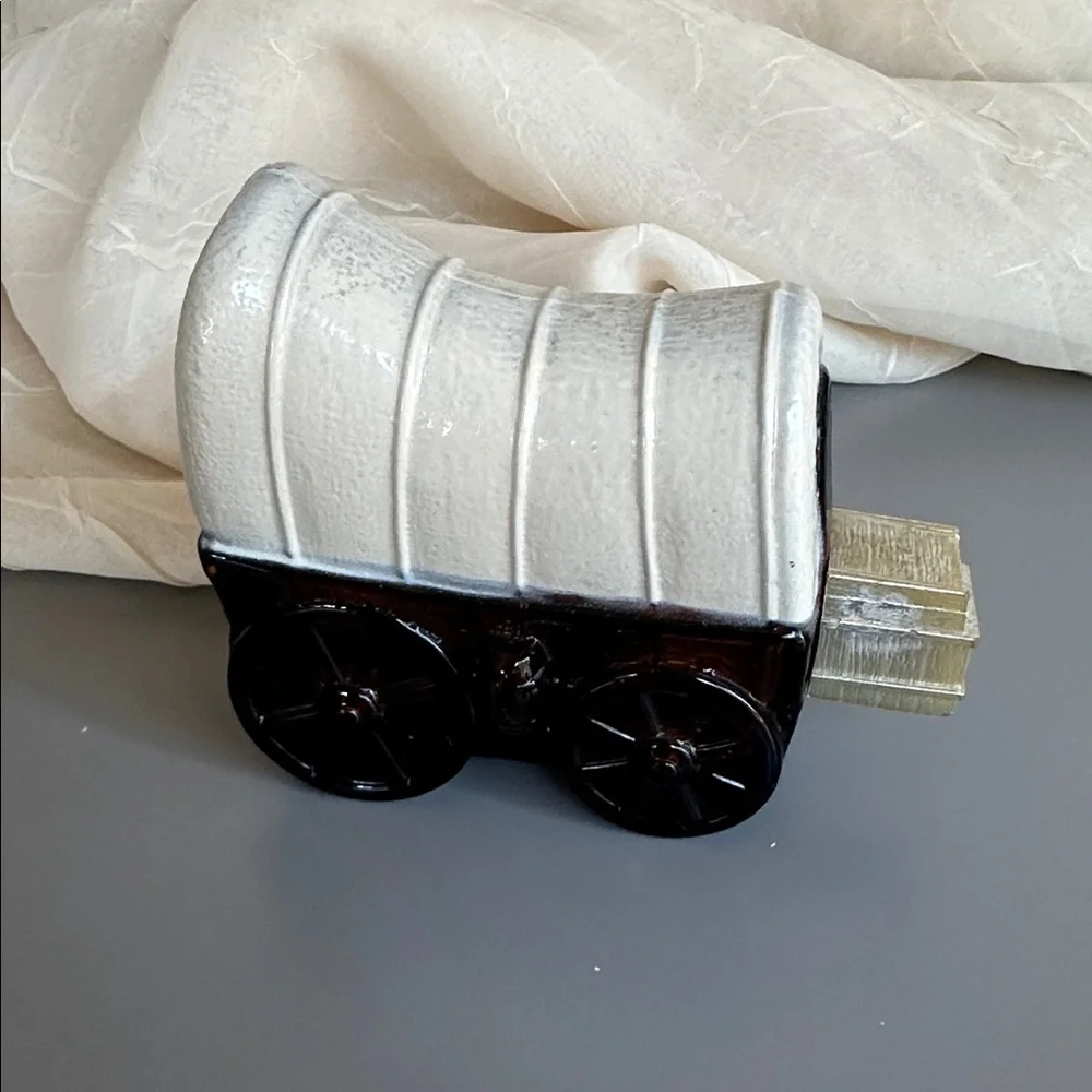 Vintage Avon Covered Wagon Bottle - EMPTY Collectible Decanter